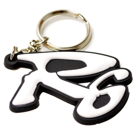 Yamaha Keychain Key Ring Fob Logo Decal Motorcycle, White